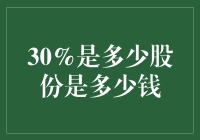 股份分配与价值评估：30%股份的权衡考量与定价策略