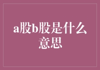 A股B股是什么玩意儿？带你走进股市的双生子