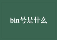 什么是bin号？对于初学者来说，这可能是一个陌生的概念！