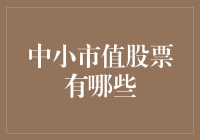 中小市值股票：那些鲜为人知的投资瑰宝