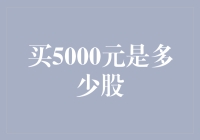 假如你用5000元买股票，你买到了多少个韭圈儿？