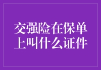 你的车，我的保？——揭秘交强险在保单上的正式名字