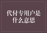 代付专用户：一种新兴支付方式的解析与警示