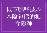 基本险包括的独立险种解析与应用