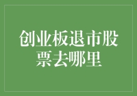 创业板退市股票去哪儿了？：解构A股市场中的隐形角落