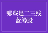 二三线蓝筹股：那些不那么闪亮，却依然抢眼的小星星