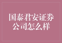 国泰君安证券公司：卓越金融服务的典范