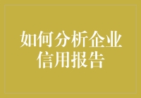 如何科学分析企业信用报告：策略与步骤