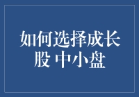 如何在复杂多变的股市中挑选出优质中小盘成长股？