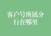 客户号所属分行在哪里？说来话长，你先坐坐，慢慢讲给你听。