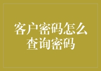 如何安全地查询及找回客户密码：一份全面指南