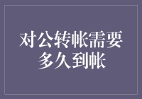 对公转账需要多久到账？别眨眼，我怕你错过惊喜时间！