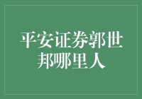 平安证券郭世邦：金融界的领航者与智者