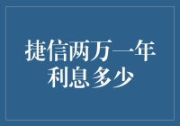 捷信贷款2万元一年利息分析：了解实际成本