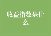 收益指数是什么？一场寻找财富奥秘的解谜冒险