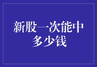 新股小白股民的奇幻冒险：新股一次能中多少钱？