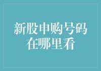 股市新玩家的寻宝指南：新股申购号码在哪里看？