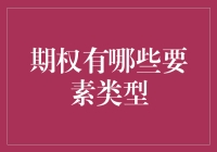 期权有哪些要素类型？一文看懂！