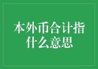 本外币合计在金融领域中的含义与应用分析