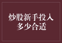 炒股新手投入多少合适：科学规划，安全投资