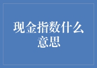 现金指数：理解流动性的晴雨表