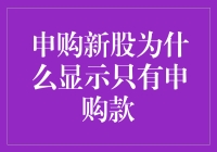 申购新股为何仅显示申购款？背后原因解析