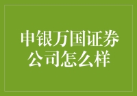 申银万国证券公司的全面解析与市场定位