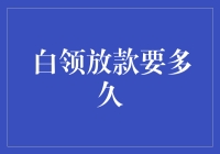 白领放款审核流程详解：你需要多长时间才能拿到资金？