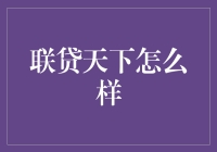 联贷天下：互联网背景下新的借贷模式探索