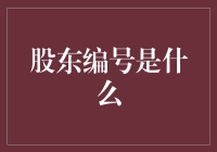 股东编号：揭开公司股东的身份代码