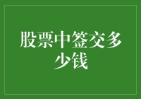 股票中签后缴纳多少钱？详解中签后的缴款流程与费用