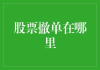 从交易详情到账户管理：全面解析股票撤单在哪里