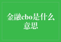 什么是金融CBO？新手必看！