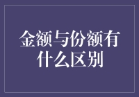 金额与份额：金融领域中的微妙差异