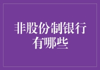 非股份制银行？别逗了，那是什么玩意儿！