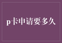 P卡申请周期解析：从提交到获批的全面解读